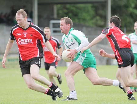 Action from the senior division three match against Milford.