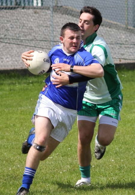 Action from the intermediate championship match against Fanad Gaels.