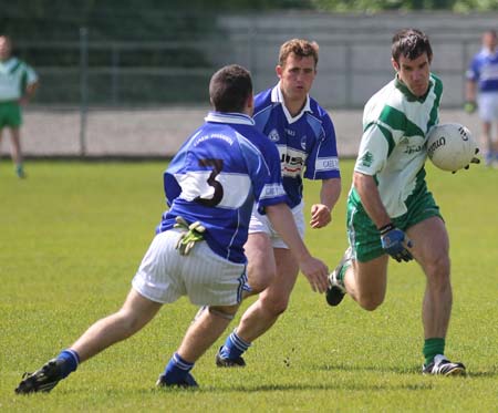 Action from the intermediate championship match against Fanad Gaels.