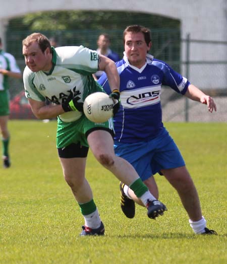 Action from the intermediate championship match against Fanad Gaels.