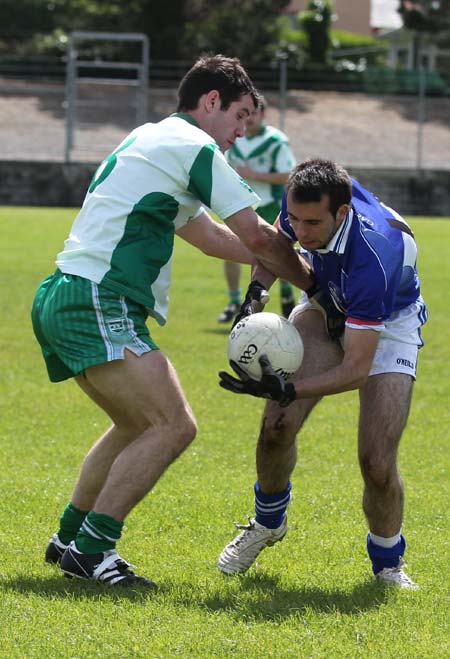 Action from the intermediate championship match against Fanad Gaels.