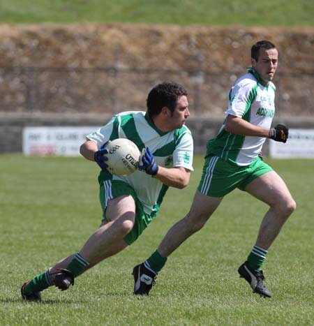 Action from the intermediate championship match against Fanad Gaels.