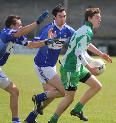 Action from the intermediate championship match against Fanad Gaels.