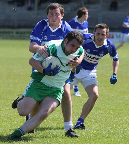 Action from the intermediate championship match against Fanad Gaels.