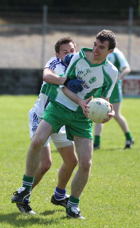 Action from the intermediate championship match against Fanad Gaels.