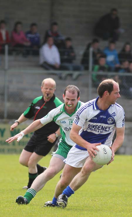 Action from the intermediate championship match against Fanad Gaels.