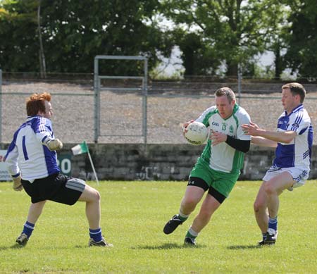 Action from the intermediate championship match against Fanad Gaels.