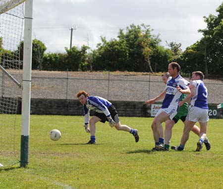 Action from the intermediate championship match against Fanad Gaels.