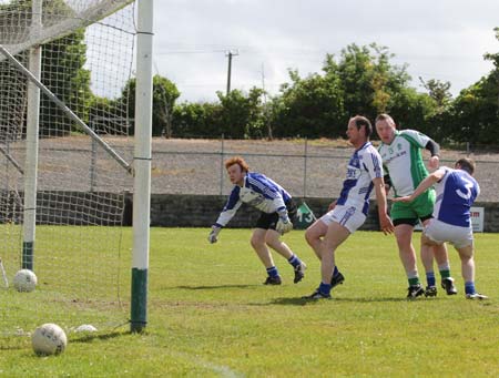 Action from the intermediate championship match against Fanad Gaels.