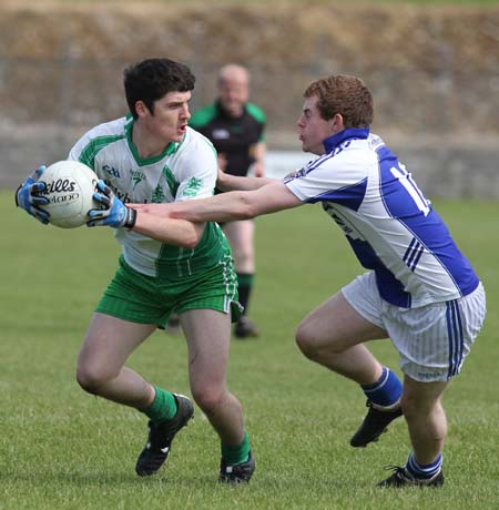 Action from the intermediate championship match against Fanad Gaels.