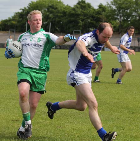 Action from the intermediate championship match against Fanad Gaels.