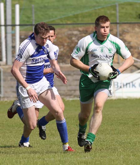 Action from the intermediate championship match against Fanad Gaels.