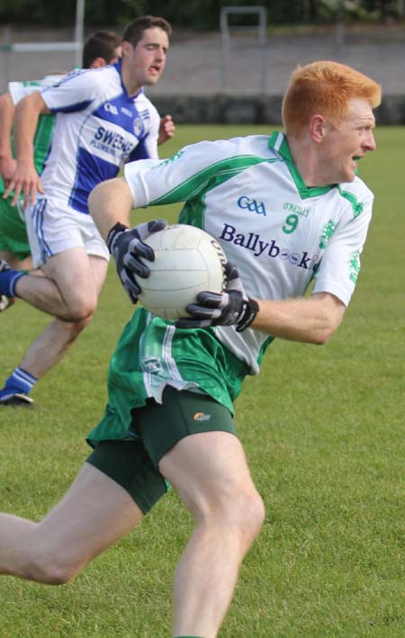 Action from the intermediate championship match against Fanad Gaels.