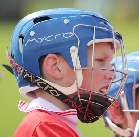 Action from the under 14 hurling blitz at Father Tierney Park.