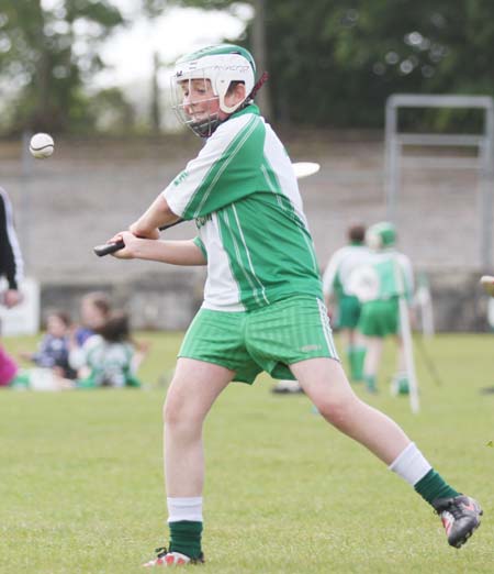 Action from the under 14 hurling blitz at Father Tierney Park.