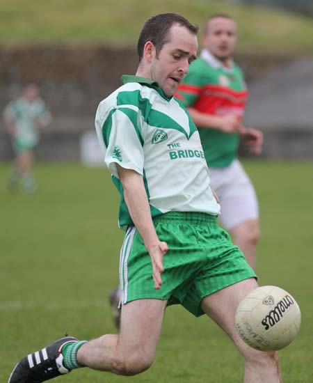 Action from the league match against Carndonagh.