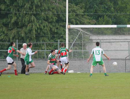 Action from the league match against Carndonagh.