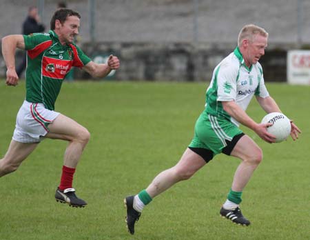 Action from the league match against Carndonagh.