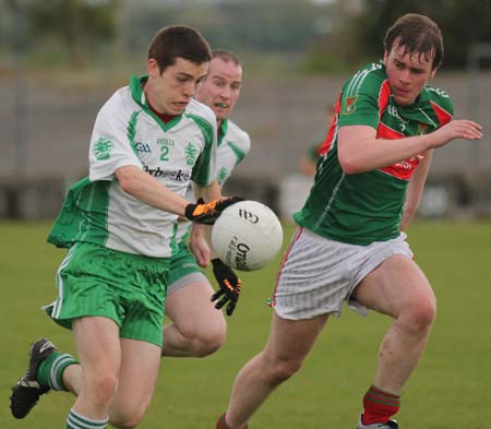 Action from the league match against Carndonagh.