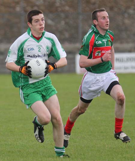 Action from the league match against Carndonagh.