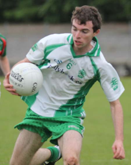 Action from the league match against Carndonagh.