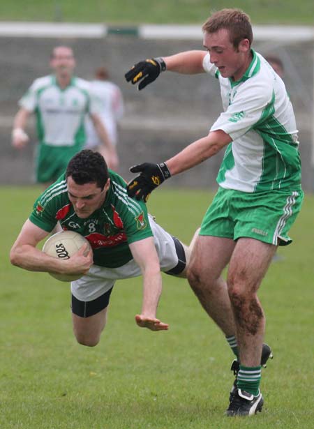 Action from the league match against Carndonagh.