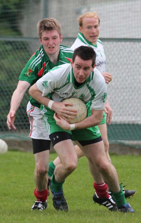 Action from the league match against Carndonagh.