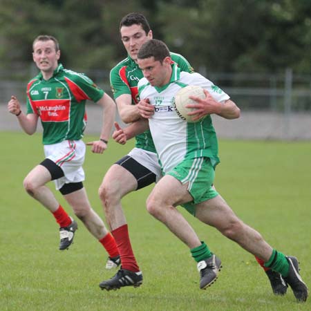 Action from the league match against Carndonagh.