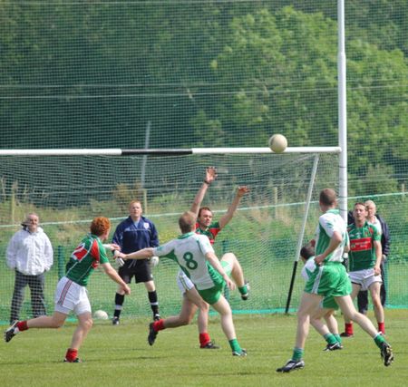 Action from the division 3 league match against Carndonagh.