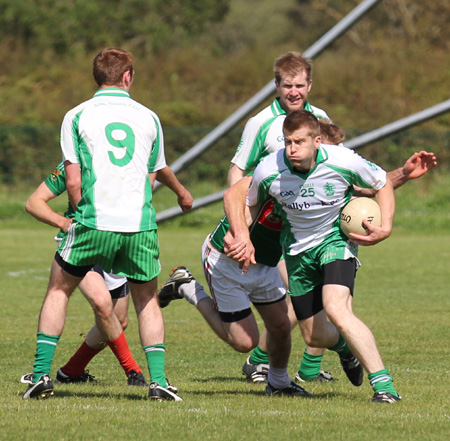 Action from the division 3 league match against Carndonagh.