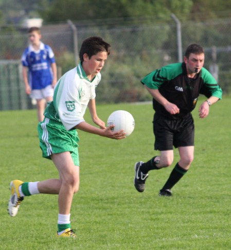Action from the under 14 regional league final against Naomh Conaill.