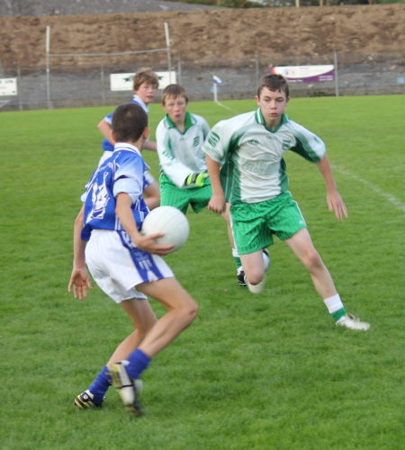 Action from the under 14 regional league final against Naomh Conaill.