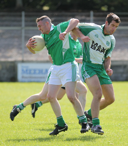 Action from the division 3 reserve league match against Naomh Mhuire.