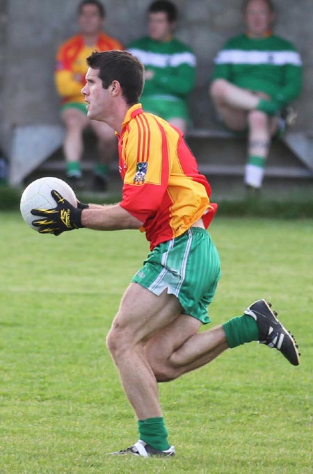 Action from the intermediate reserve football championship match against Saint Naul's.