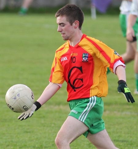 Action from the intermediate reserve football championship match against Saint Naul's.