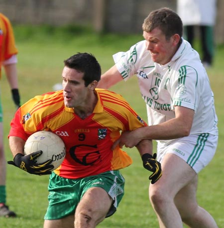 Action from the intermediate reserve football championship match against Saint Naul's.