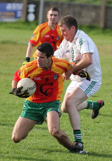 Action from the intermediate reserve football championship match against Saint Naul's.