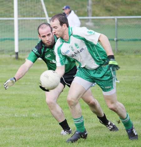 Action from the league match against Naomh Bríd.