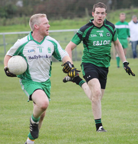 Action from the league match against Naomh Bríd.