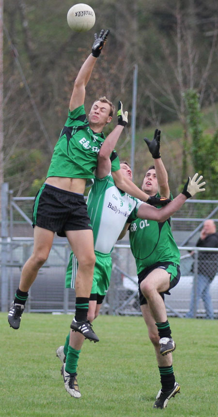 Action from the league match against Naomh Bríd.