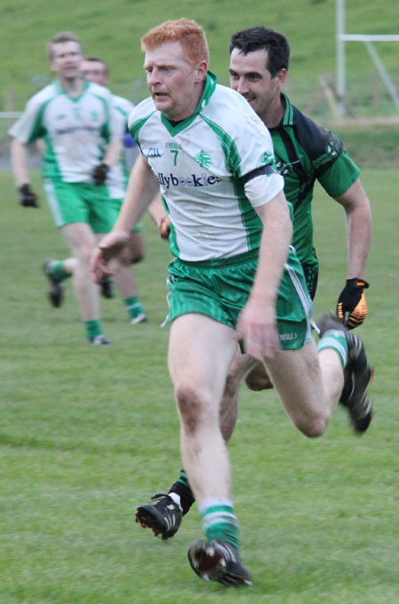 Action from the league match against Naomh Bríd.