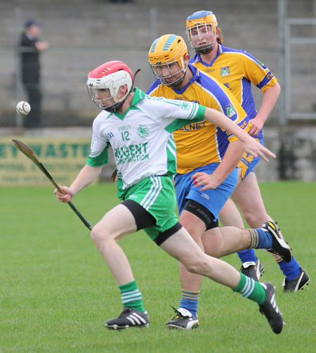 Action from the Aodh Ruadh v Burt game.