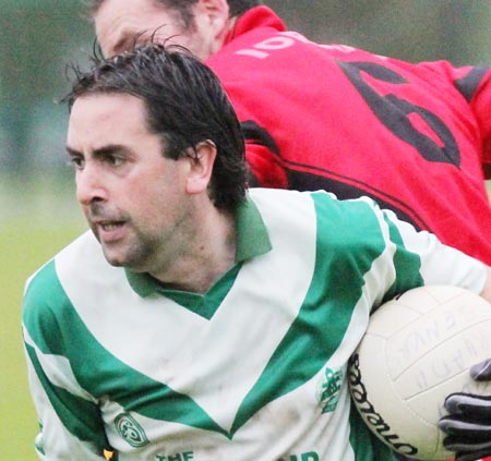 Action from the intermediate reserve football championship match against Saint Naul's.