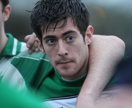 Action from the intermediate reserve football championship match against Saint Naul's.