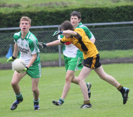 Action from the under 16 Ulster championship quarter final against Ramor United.