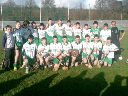 Action from the Aodh Ruadh v Burt game.