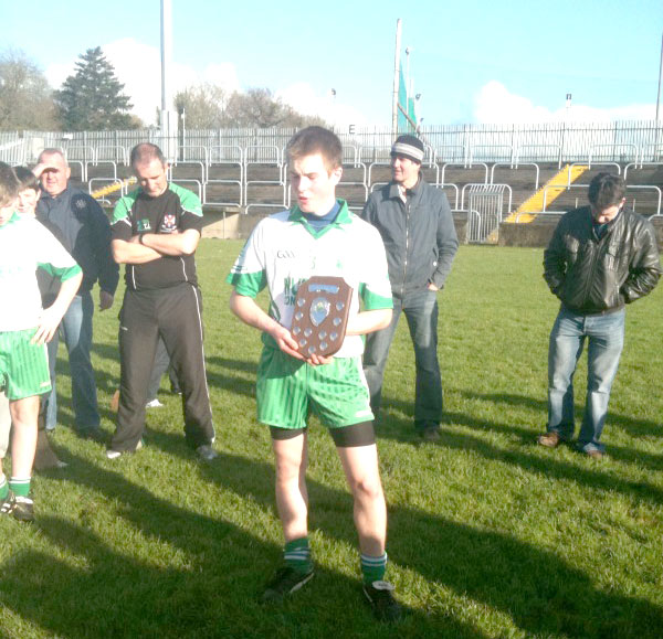 Action from the Aodh Ruadh v Burt game.