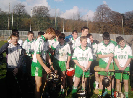 Action from the Aodh Ruadh v Burt game.