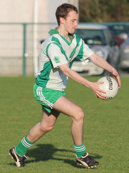 Action from the intermediate reserve football championship match against Saint Naul's.