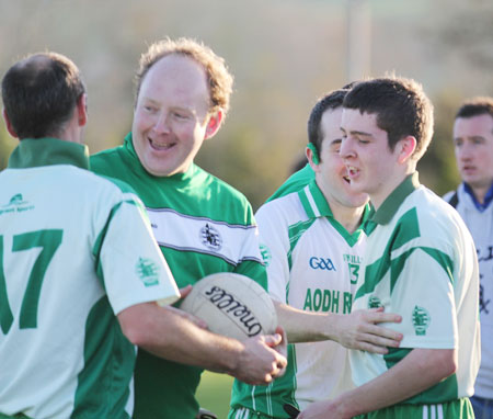 Action from the intermediate reserve football championship match against Saint Naul's.